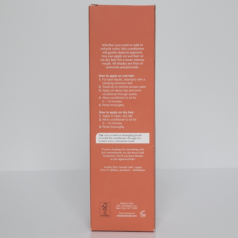 Kristin Ess Color Depositing Conditioner 6.7 Oz Terracotta Semi-Permanent NEW - Picture 4 of 6